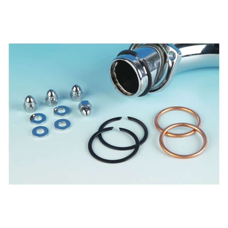 JAMES, EXHAUST GASKET & MOUNT KIT. COPPER GASKETS INCL. ROUND COPPER C 526146
