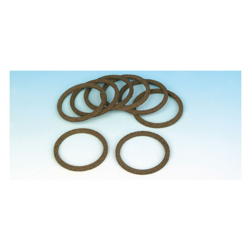 JAMES, 'KNITTED WIRE' EXHAUST GASKETS (10) CUSTOM ROUND DESIGN. STAINL 526316