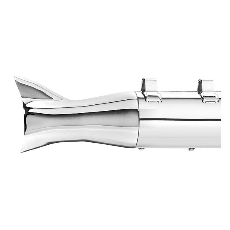 SUPERTRAPP, SMALL FISHTAIL END CAP. CHROME 526768