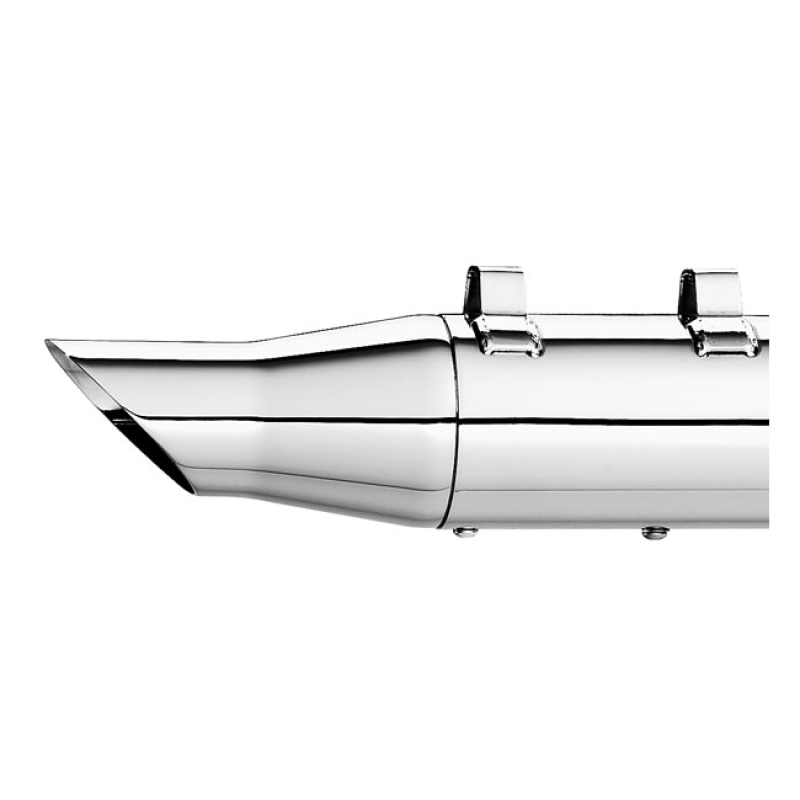 SUPERTRAPP, TAPERED SLASH CUT END CAP. CHROME 526769