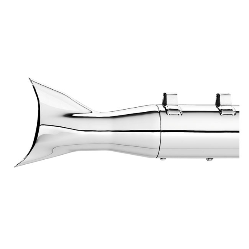 SUPERTRAPP, LARGE FISHTAIL END CAP. CHROME 526770