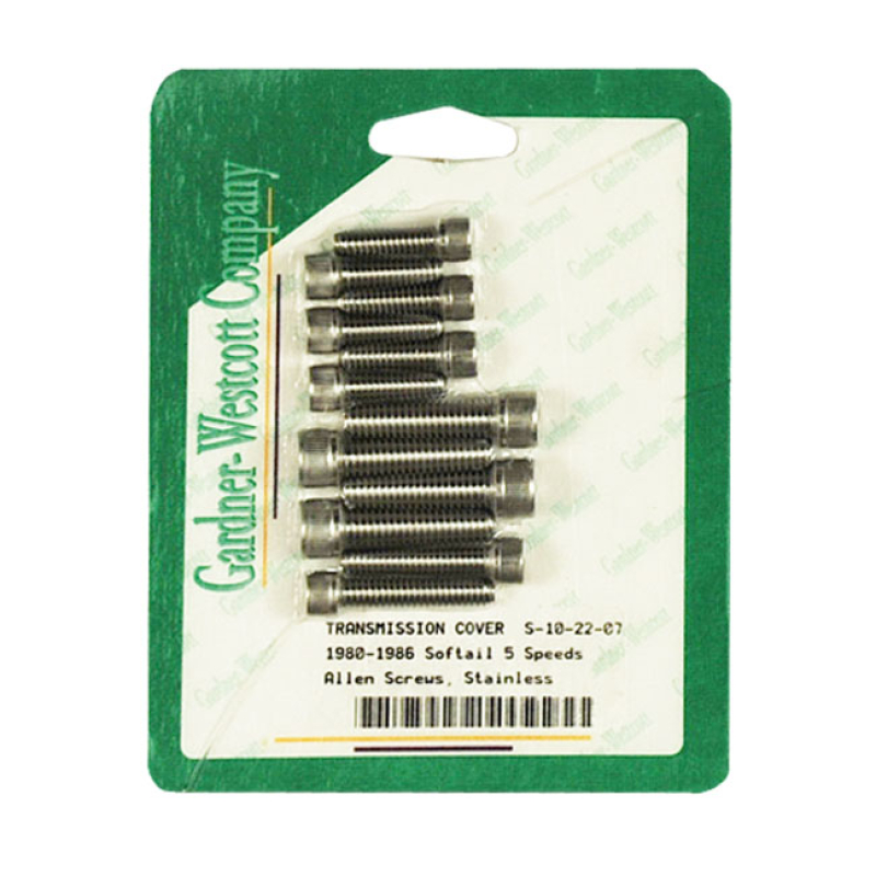 GW, TRANSMISSION SIDE COVER SCREW KIT. STAINLESS ALLEN HEAD USED TO IN 527207