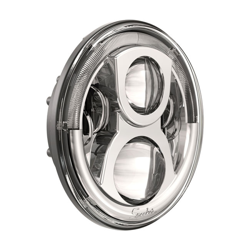 SPEAKER, LED HEADLAMP UNIT 8700. 7", CHROME. LSD 530409