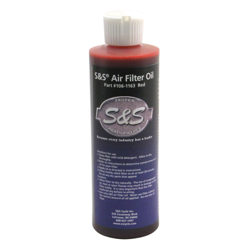 S&S, AIR FILTER OIL. RED 531816