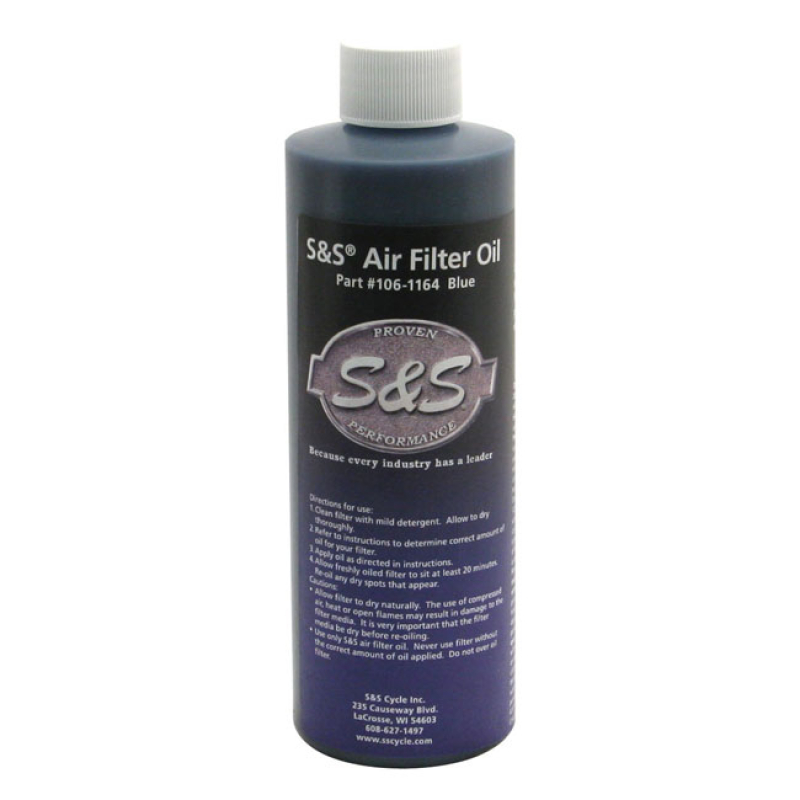 S&S, AIR FILTER OIL. BLUE 531817