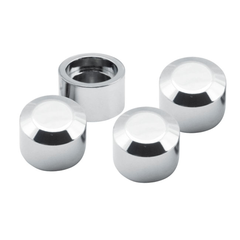 S&S, MAGNETIC HEAD BOLT COVER SET, CHROME CHROME PLATED MAGNETIC COVER 531838