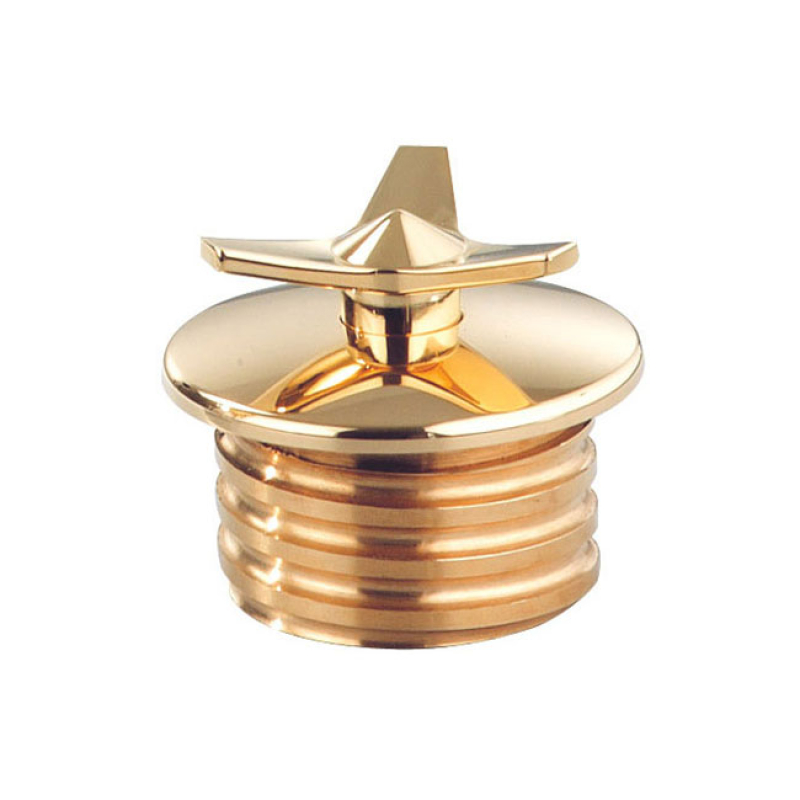 KUSTOM TECH, SPINNER GAS CAP. NON VENTED. BRASS POLISHED BRASS IN RADI 532143