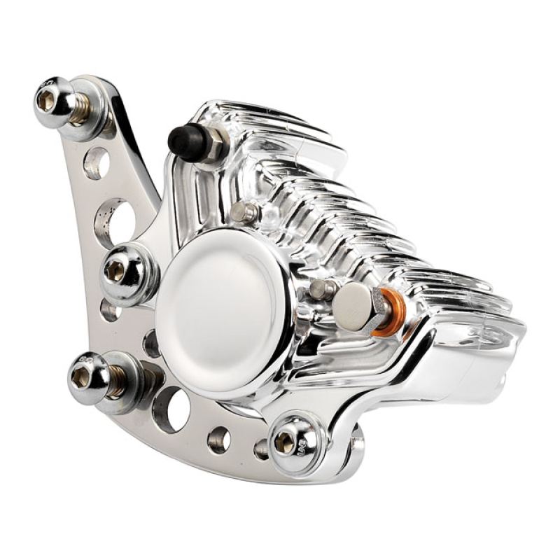 K-TECH SUPER FRENI FRONT CALIPER BRACKET. POLISHED STAINLESS STEEL MOU 532440