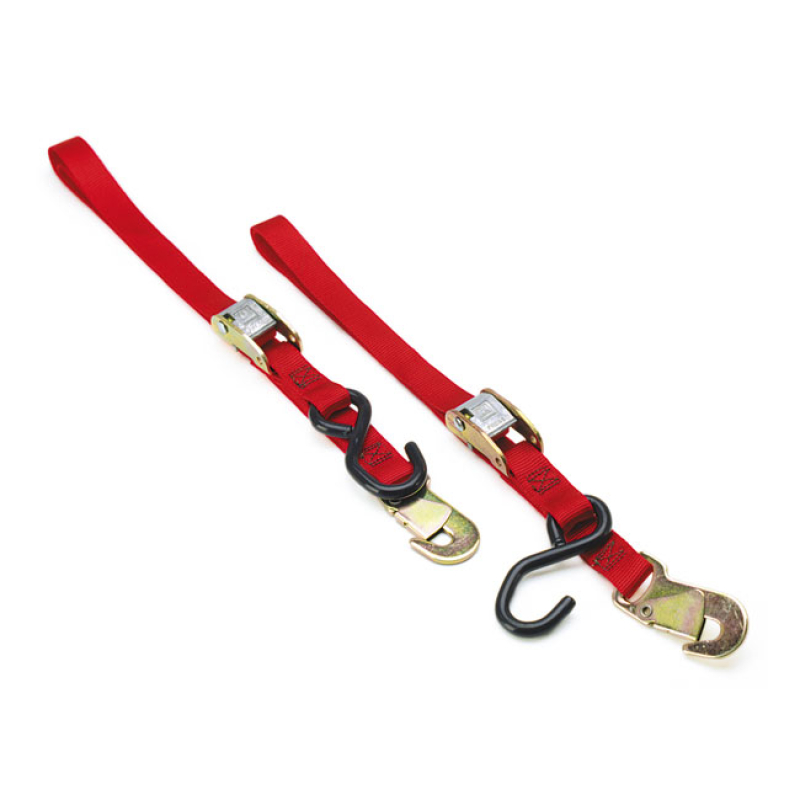 ANCRA RED SNAPPER CAM BUCKLE TIE DOWN RED. OVERALL LENGTH 66" (167CM). 532544