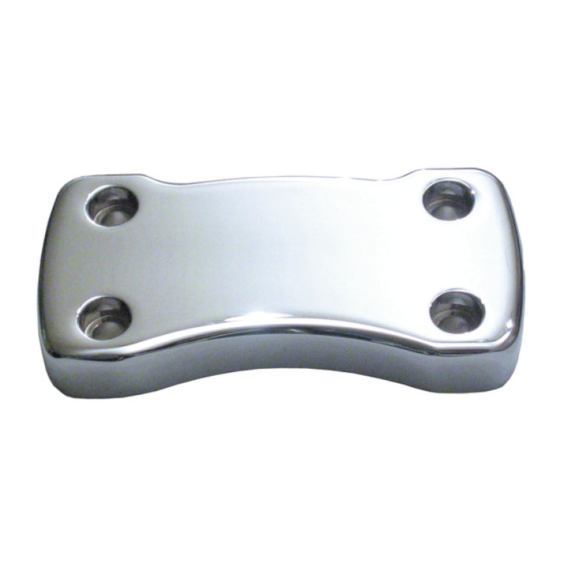 WILD1 BILLET TOP CLAMP CHROME SMOOTH, BILLET ALUMINUM WITH EXPOSED MOU 534039