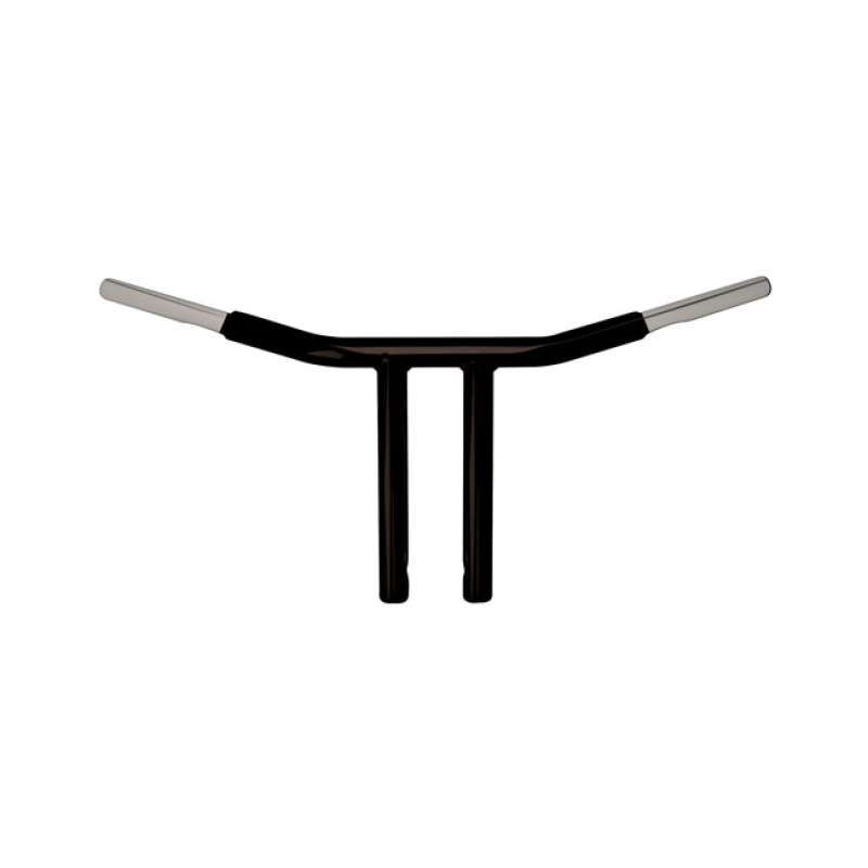 WILD1, CHUBBY 10" CHOPPER T BAR SATIN BLACK POWDER COATED; STEEL; BUIL 534086