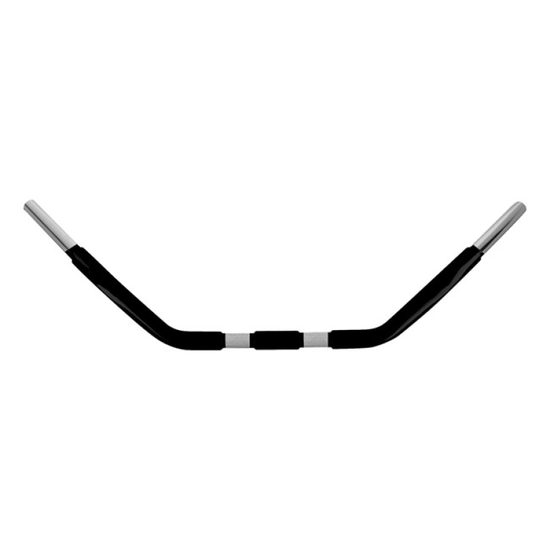 WILD1, 1-1/4" CHUBBY FLSTS SPRINGER HANDLEBAR. BLACK SATIN BLACK POWDE 534107