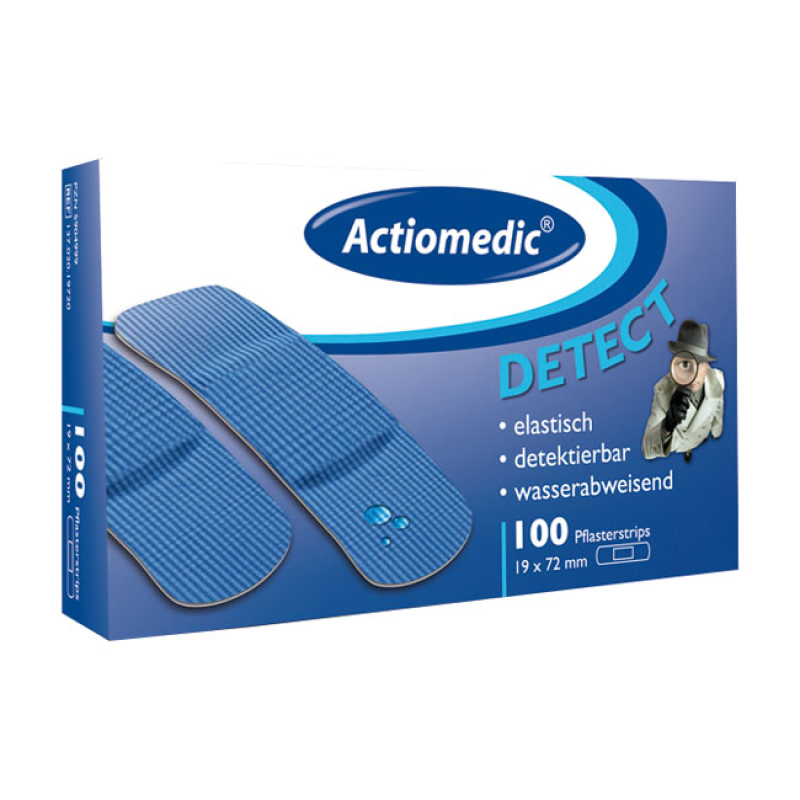 GM ACTIOMEDIC DETECT DRESSING STRIP PLASTER. DETECT WATERPROOF PE FOIL 536521