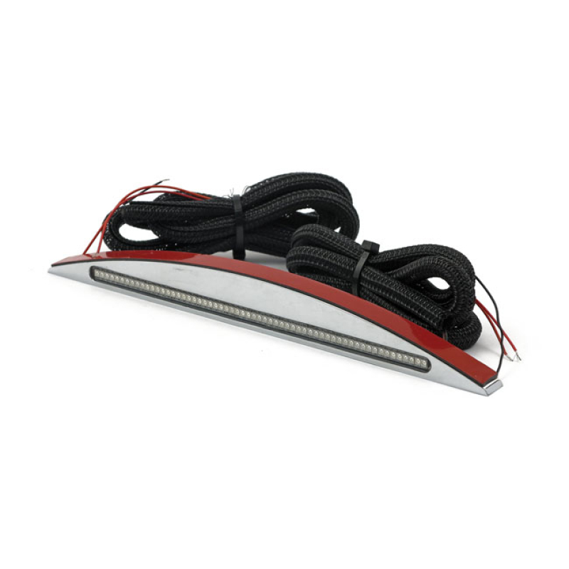 CUSTOM DYNAMICS, BREAKOUT LED TAILLIGHT. CHROME. CLEAR LENS FITS STAND 536610