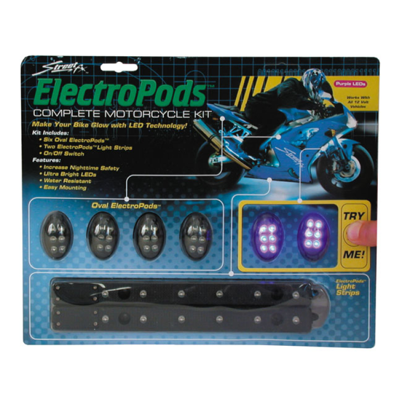 ELECTRO PODS,TWO 7 INCH STRIPS &6 540002
