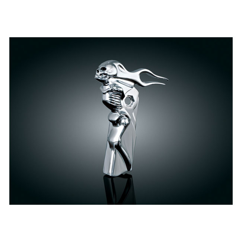 KURYAKYN, FRONT SHIFTER ARM ACCENT. ZOMBIE. CHROME COVER TO FIT OVER T 541190