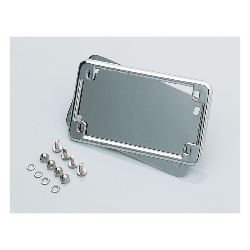 KURYAKYN, LICENSE FRAME & BACKPLATE SET CHROME. FENDER MOUNT; ABOVE TA 541247