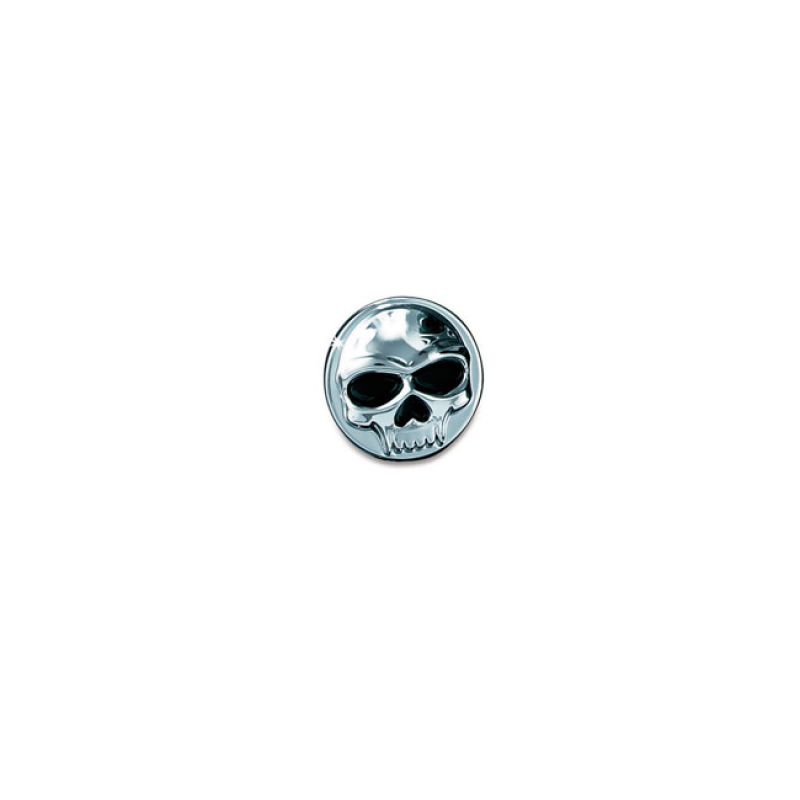 KURYAKYN, WINDSHIELD ZOMBIE EMBLEM. CHROME REPLACEMENT FOR REPLACEMENT 541321
