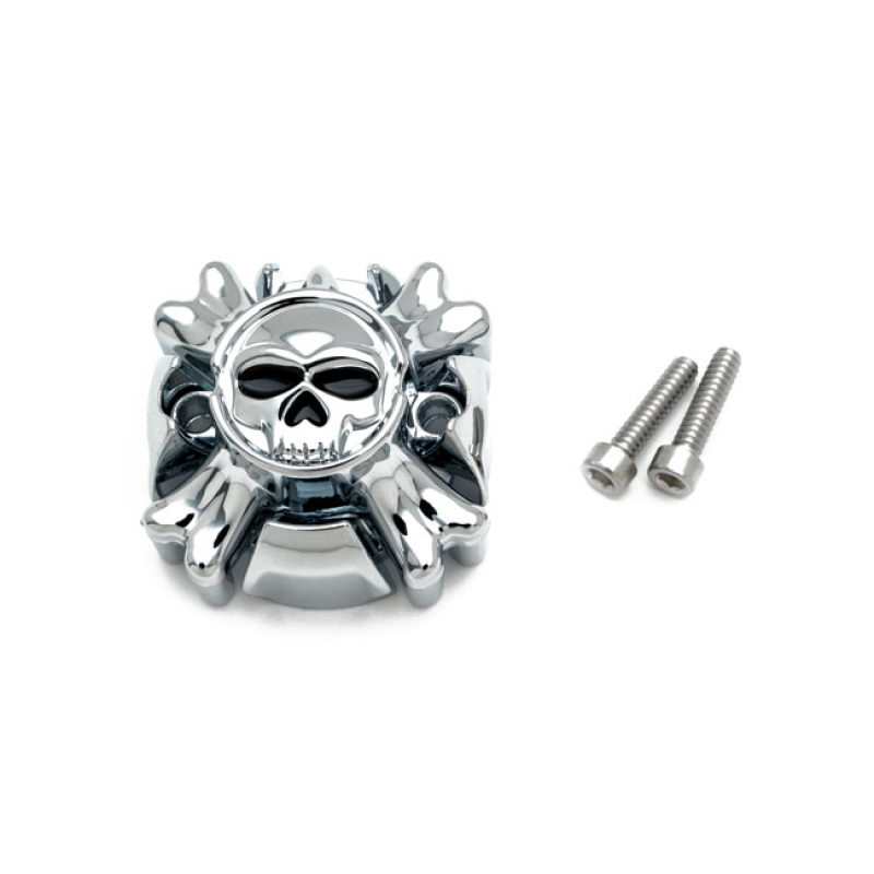 KURYAKYN, REPL. ZOMBIE END CAP KIT CHROME FITS ZOMBIE LEFT & RIGHT HAN 541421