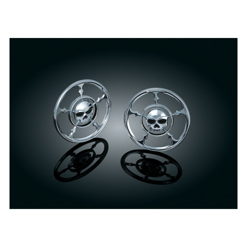 KURYAKYN, SPEAKER GRILL ACCENTS. ZOMBIE CHROME PLATED ACCENTS TO DRESS 541492