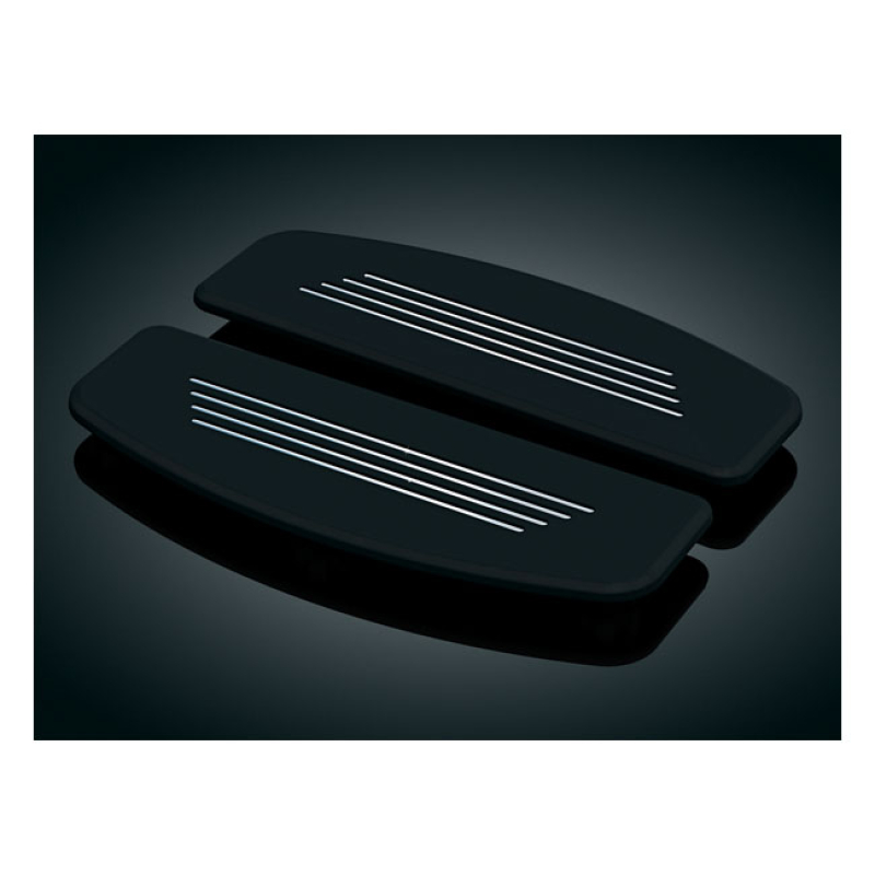 KURYAKYN, PREMIUM RIDER FLOORBOARD INSERTS BLACK. REPLACES STOCK INSER 541860