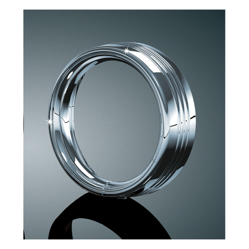 KURYAKYN, 7" HEADLAMP TRIM RING. CHROME 542404
