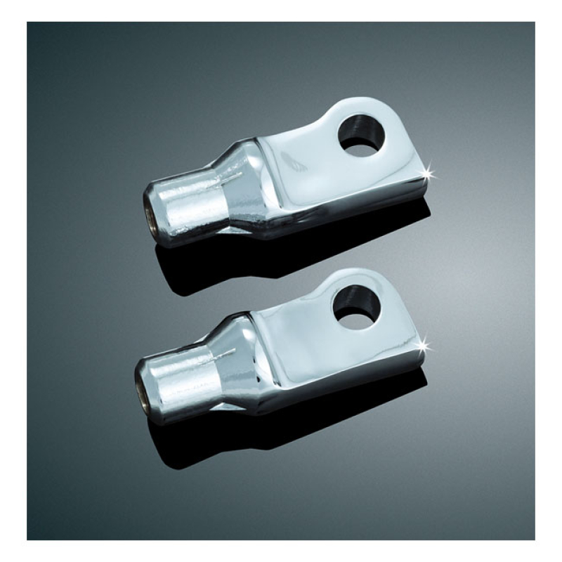KURYAKYN, FOOTPEG ADAPTERS, TAPERED CHROME; FRONT; TAPERED 542459