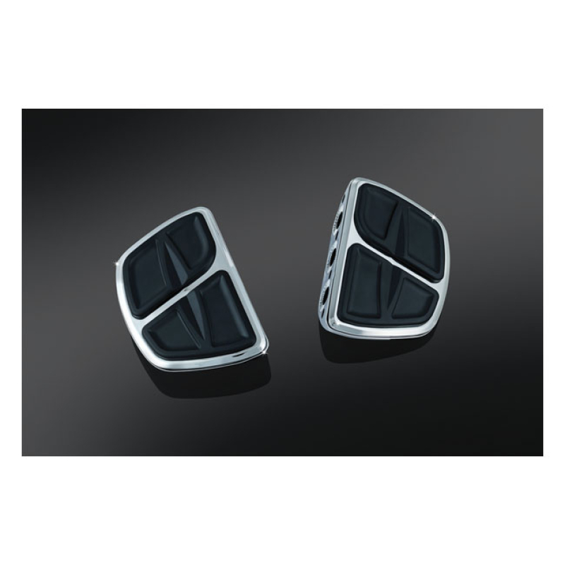 KURYAKYN, KINETIC MINI FLOORBOARD SET. CHROME WITHOUT ADAPTERS. THIS C 542628