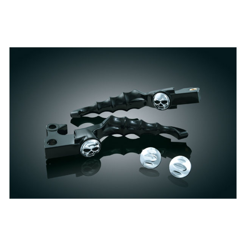 KURYAKYN, ZOMBIE LEVERS GLOSS BLACK; ERGONOMIC FINGER GROOVES WITH WID 542779