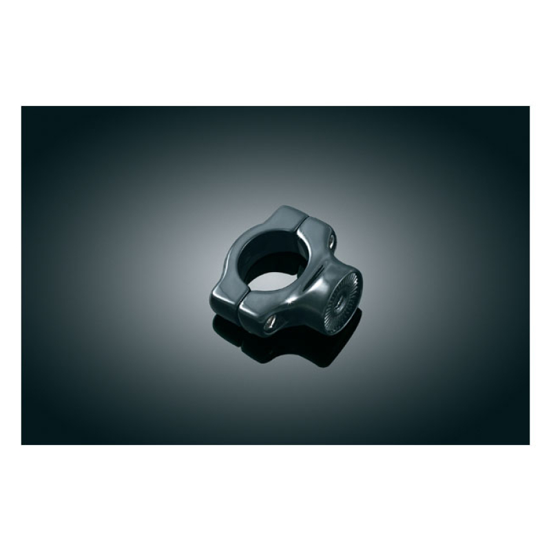 KURYAKYN, SIDE MOUNT LICENSE PLATE CLAMP GLOSS BLACK. MOUNTING CLAMP F 542797