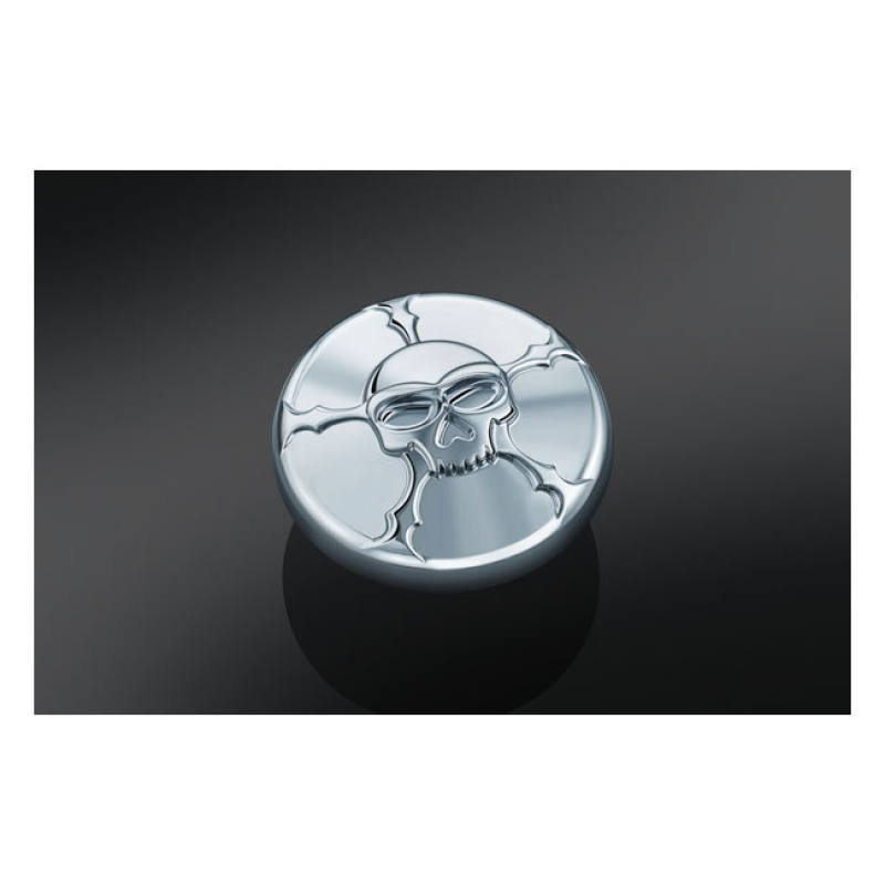 KURYAKYN, ZOMBIE GAS CAP CHROME. RIGHT SIDE (VENTED) GAS CAP. RIGHT HA 542943