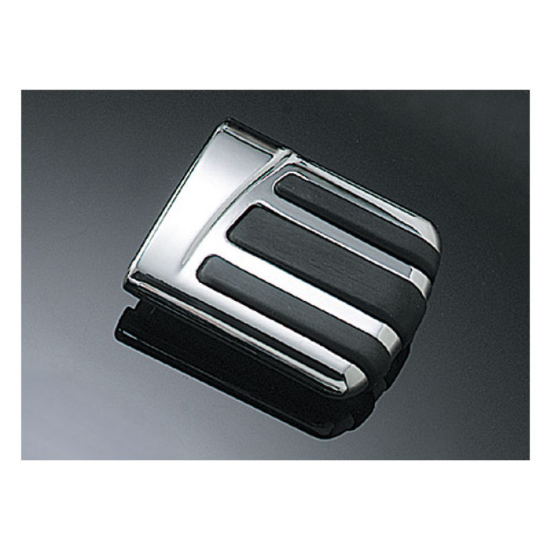 KURYAKYN, PILOT BRAKE PEDAL PAD CHROME PLATED. WITH SMOOTH ROUNDED EDG 544067