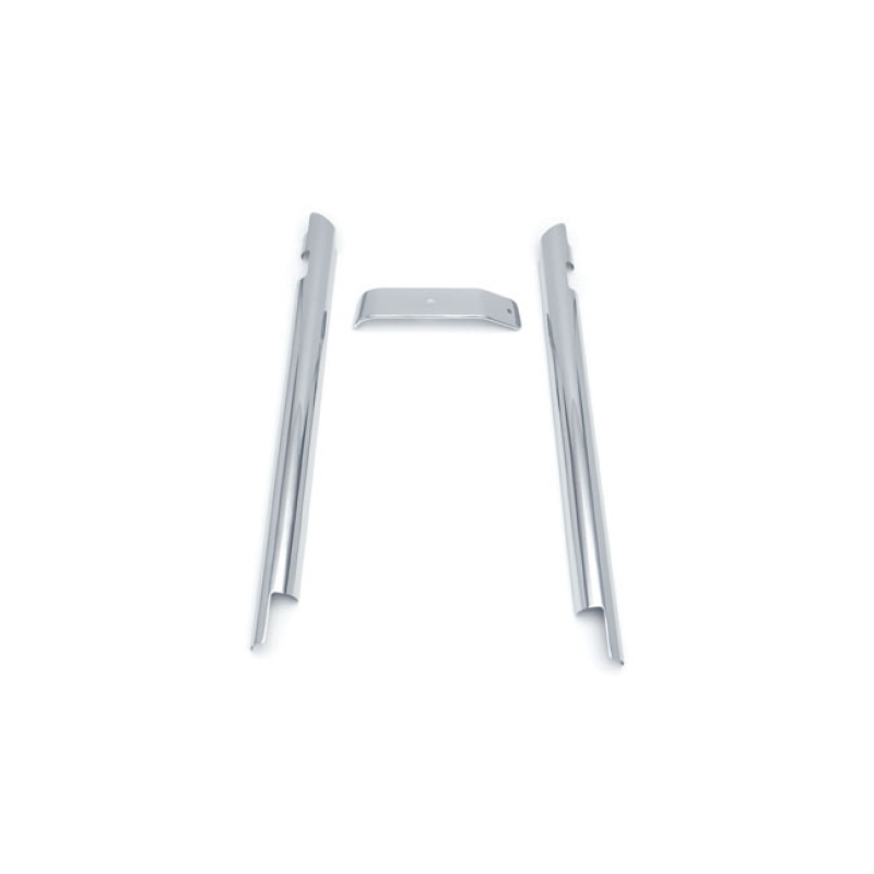 KURYAKYN, SOFTAIL DOWNTUBE COVERS. CHROME CHROME PLATED STEEL COVERS. 544970