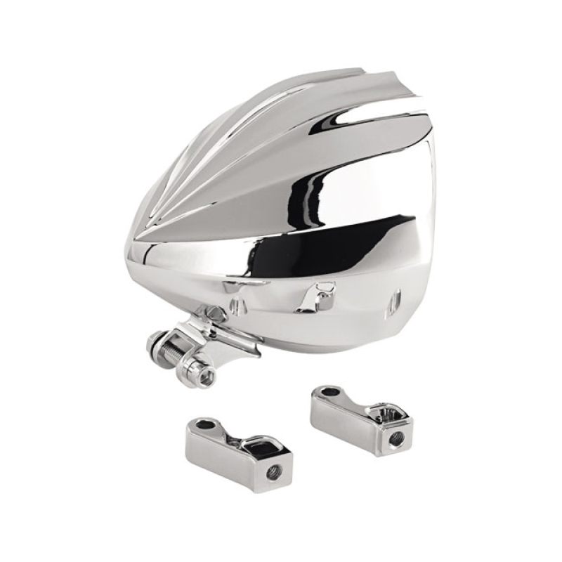 REBUFFINI, GIUONE 5-3/4" HEADLAMP SHELL. CHROME 546850