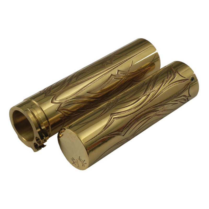 WEALL, BRASS ENGRAVED GRIP SET. HIRO 551037