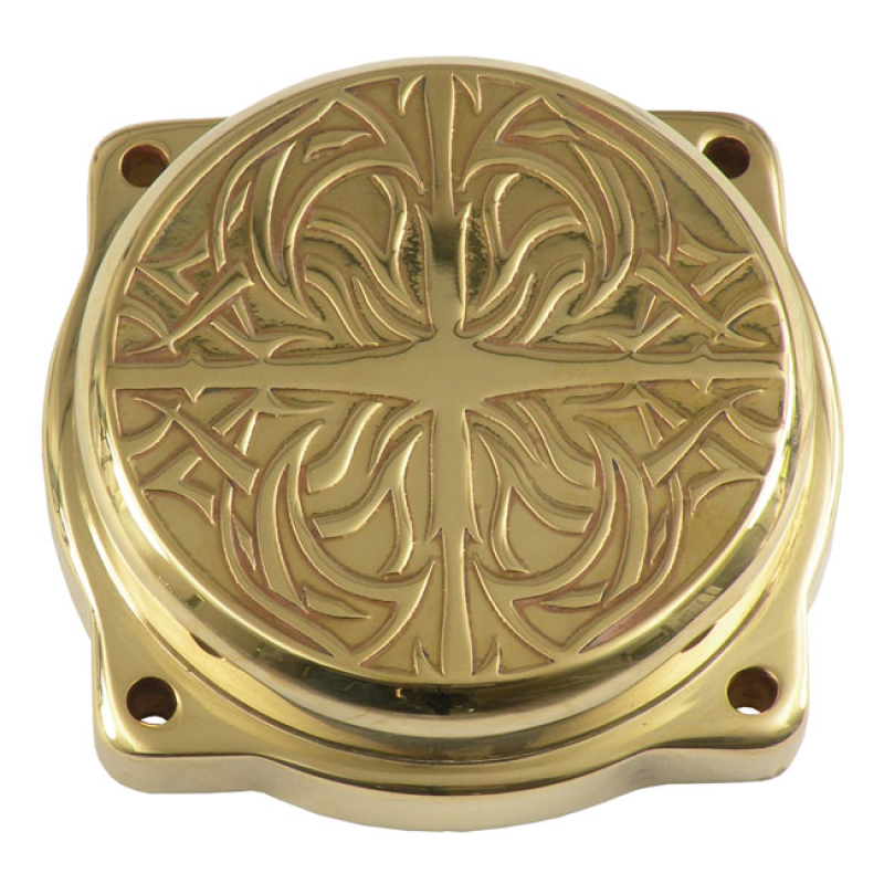 WEALL, CV CARB TRIBAL TOP COVER. MAKATO, BRASS POLISHED BRASS; WITH ET 551102