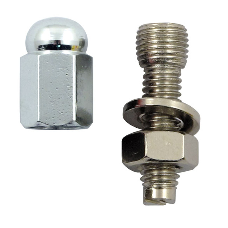 TRIK TOPZ LICENSE PLATE MOUNTS ALLOY HEX DOMED SILVER LICENSE PLATE MO 556010