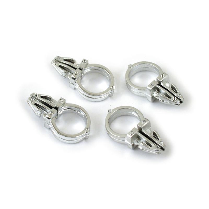 CHROME HANDLEBAR WIRE CLIPS 556635