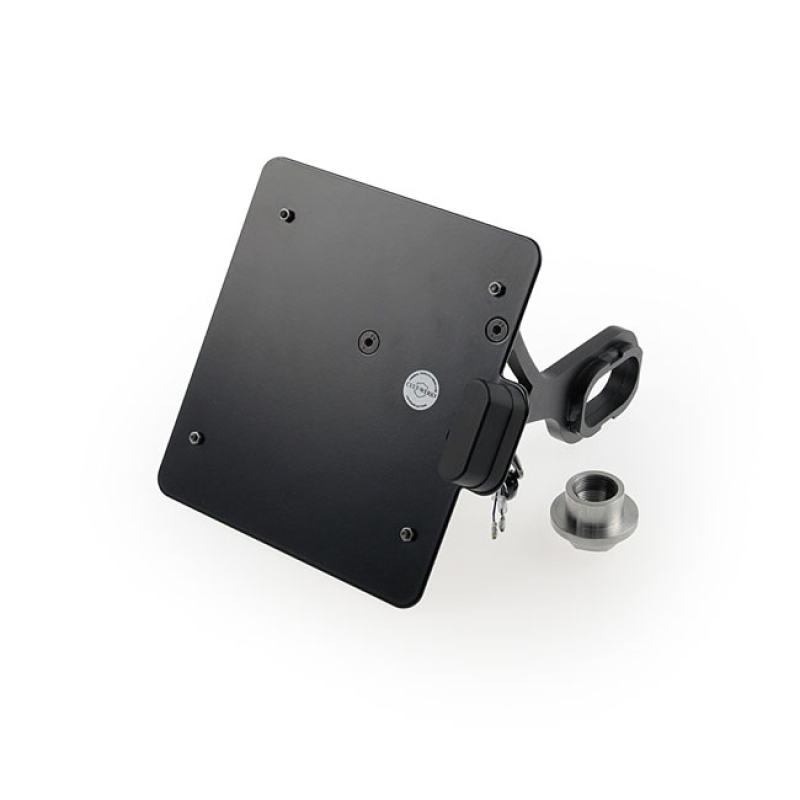 CULT-WERK, SIDE MOUNT LICENSE PLATE BRACKET, BLACK. GERMANY GLOSS BLAC 558640