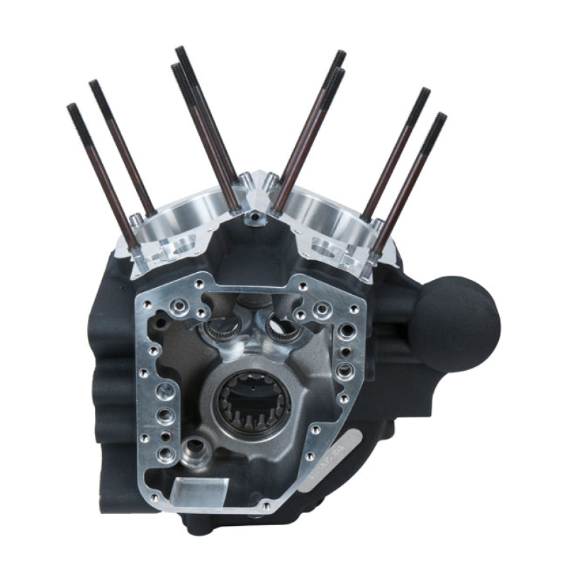 S&S, 07-17 CRANKCASE ASSEMBLY, STD BORE. BLACK 558664