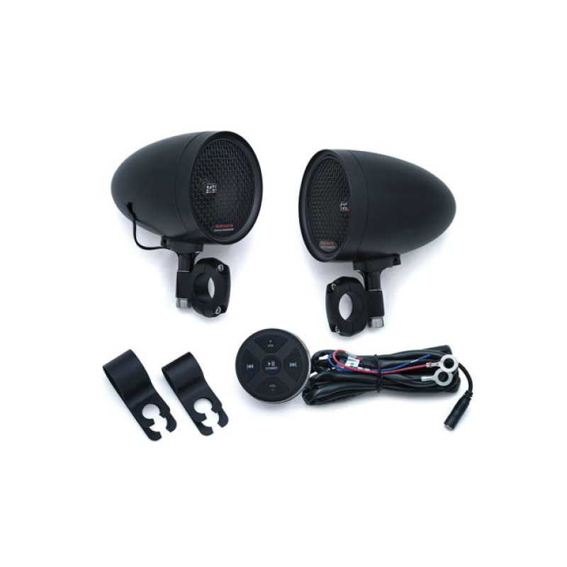 KURYAKYN, ROAD THUNDER SPEAKER PODS KIT BLACK, KIT INCLUDES PODS AND C 558791