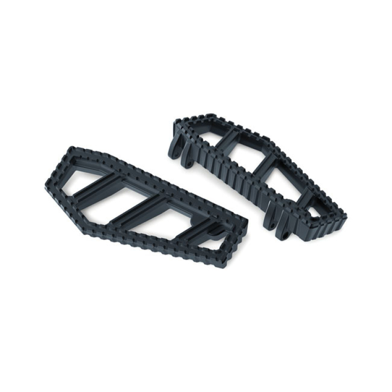 KURYAKYN, RIOT FLOORBOARDS CAST BLACK ALUMINUM. MX MOTOCROSS STYLING M 558861