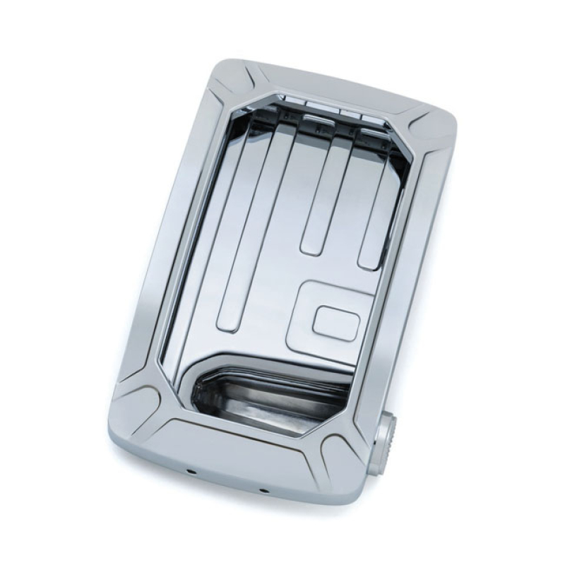 KURYAKYN, NOVA CURVED LICENSE PLATE HOLDER, VERTICAL SIDE MOUNT, CHROM 558986