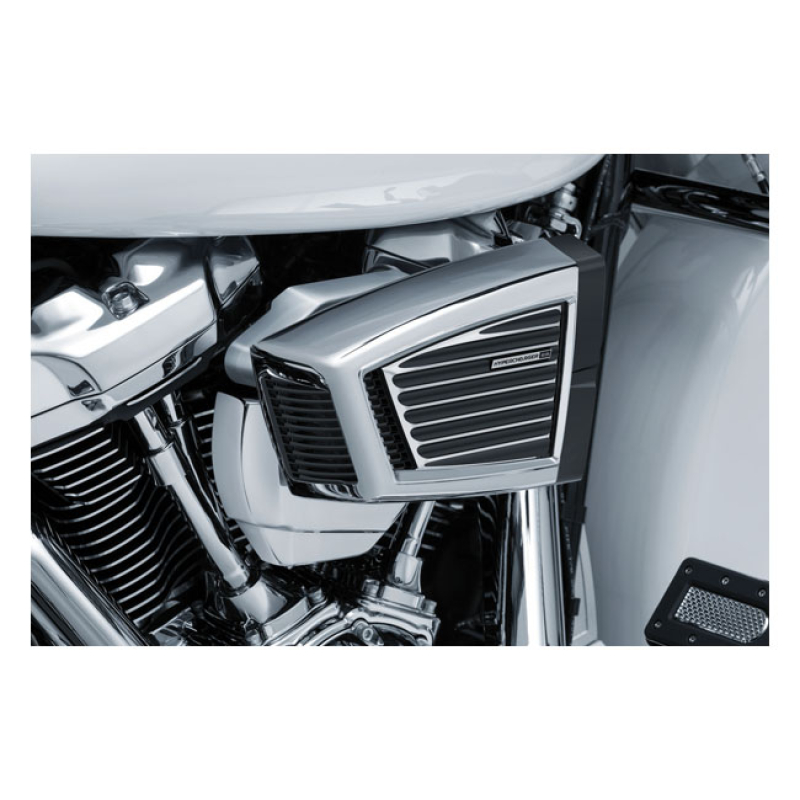 KURYAKYN, HYPERCHARGER ES CLASSIC FACE PLATE CHROME / BLACK FINISH. IN 558999