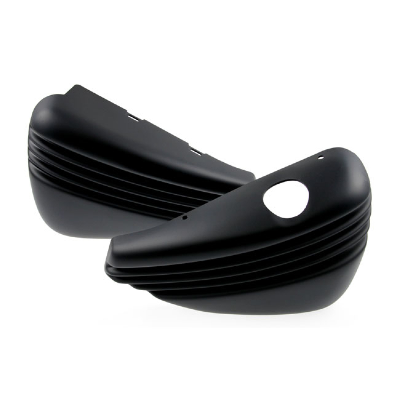 CULT-WERK, 'BOBBER' SIDE COVER SET. MATTE BLACK UNPAINTED MATTE BLACK 559356