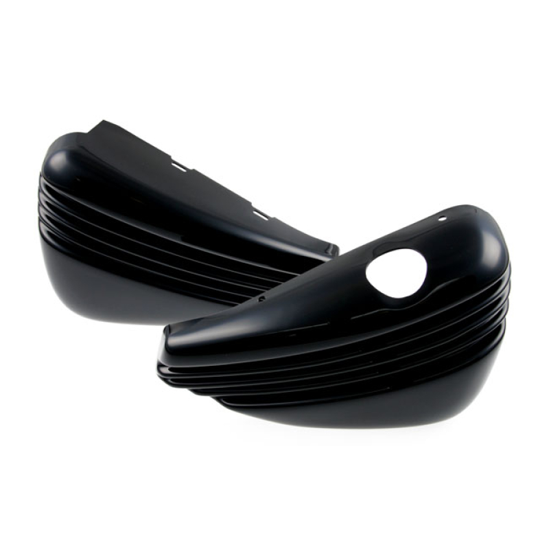 CULT-WERK, ''BOBBER'' SIDE COVER SET. GLOSS BLACK 559357
