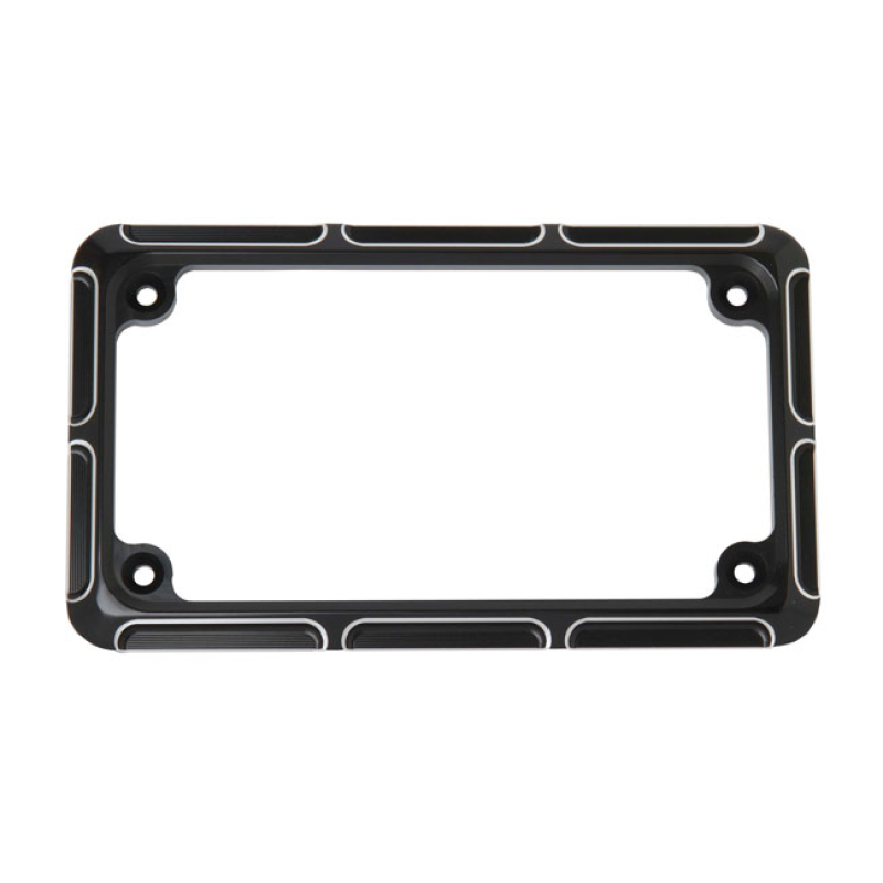 NESS LICENSE PLATE FRAME BEVELED. BLACK 560281