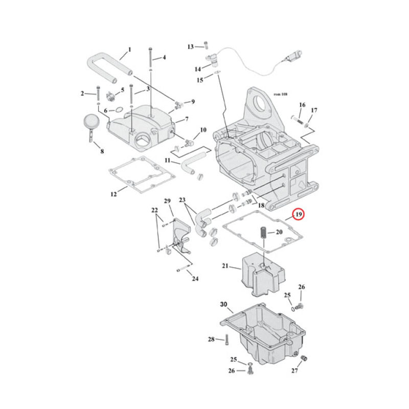 COMETIC, GASKET TRANSMISSION OIL PAN. PAPER PAPER. OEM REPLACEMENT REF 561311