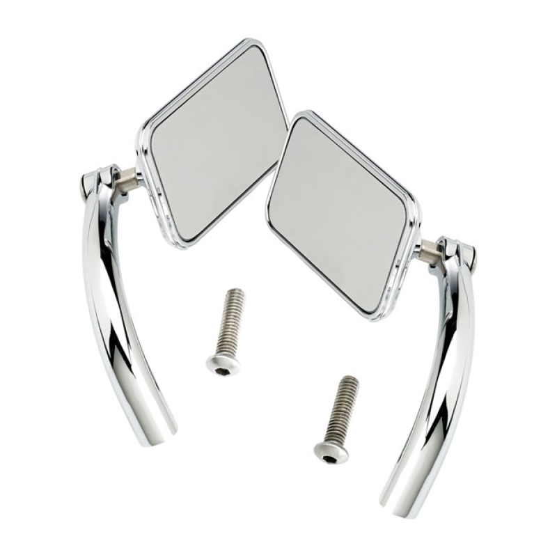 BILTWELL, UTILITY PERCH MOUNT MIRROR SET. CHROME 562909