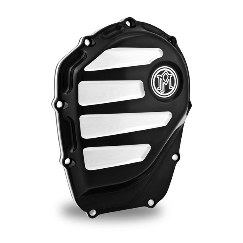 PM, SCALLOP CAM COVER. CONTRAST CUT BLACK ANODIZED CONTRAST CUT MACHIN 563147
